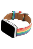 RAINBOW LEATHER BAND FOR APPLE WATCH