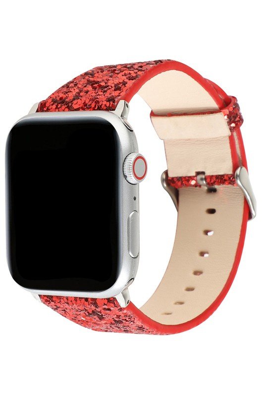 SPANGLE LEATHER BAND FOR APPLE WATCH