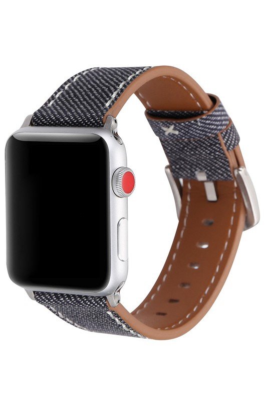 DENIM LEATHER BAND FOR APPLE WATCH