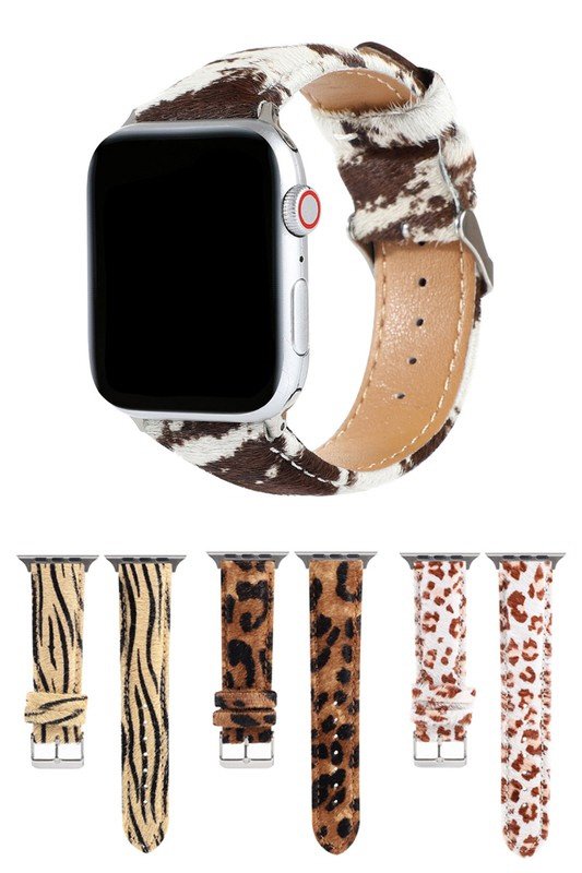FLUFFY LEATHER BAND FOR APPLE WATCH