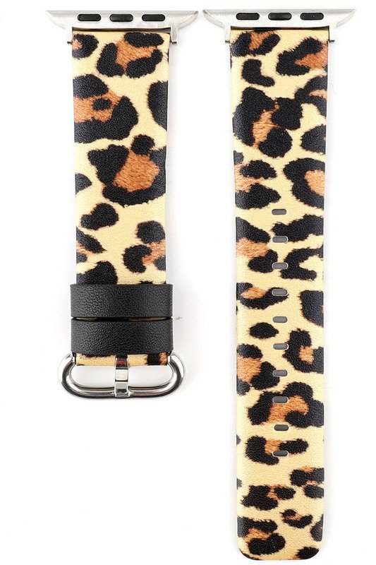 LEOPARD LEATHER BAND FOR APPLE WATCH