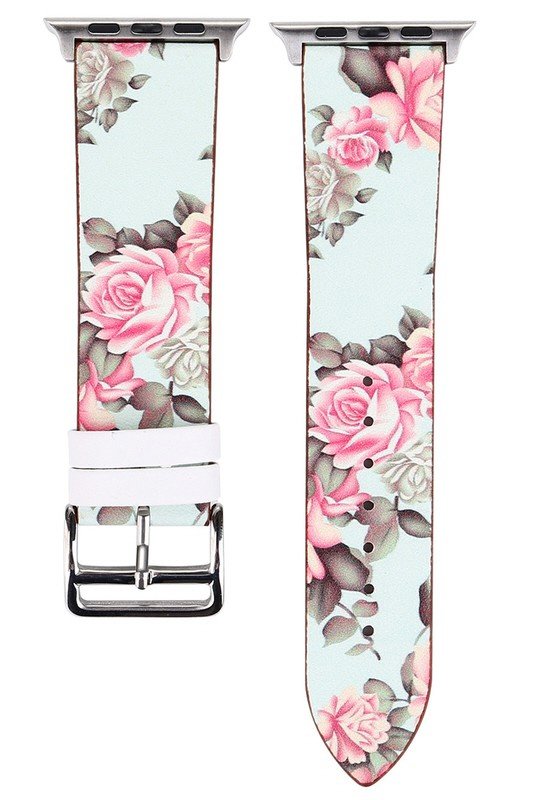 FLOWER LEATHER BAND FOR APPLE WATCH