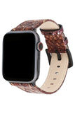 SNAKE PATTERN LEATHER BAND FOR APPLE WATCH