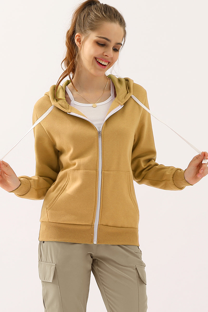 Lightweight Thin Zip-Up Hoodie Jacket for Women with Plus Size