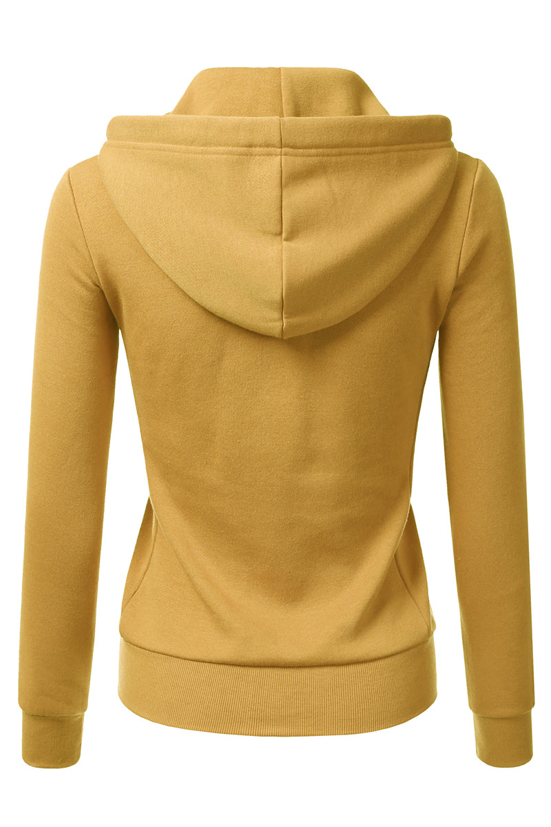 Lightweight Thin Zip-Up Hoodie Jacket for Women with Plus Size