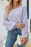 SOLID BASIC CASUAL SWEATER