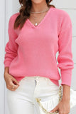 WOMEN TWIST CABLE KNIT NECK LINED SWEAT JUMPER TOP