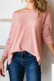 SOFT LOOSE FIT PULLOVER SWEATER KNIT TOP
