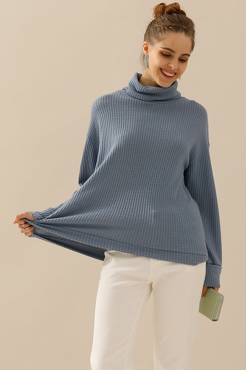 TURTLE HIGH NECK SWEATER KNIT TOP