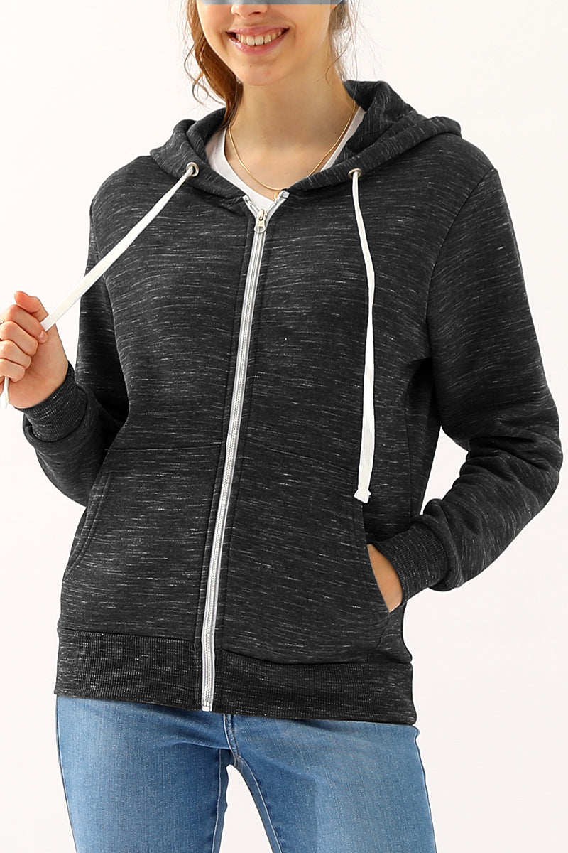 Lightweight Thin Zip-Up Hoodie Jacket for Women with Plus Size