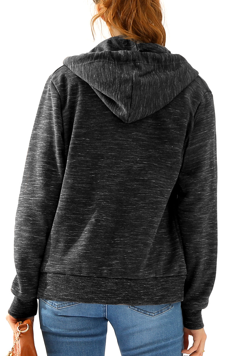 Lightweight Thin Zip-Up Hoodie Jacket for Women with Plus Size