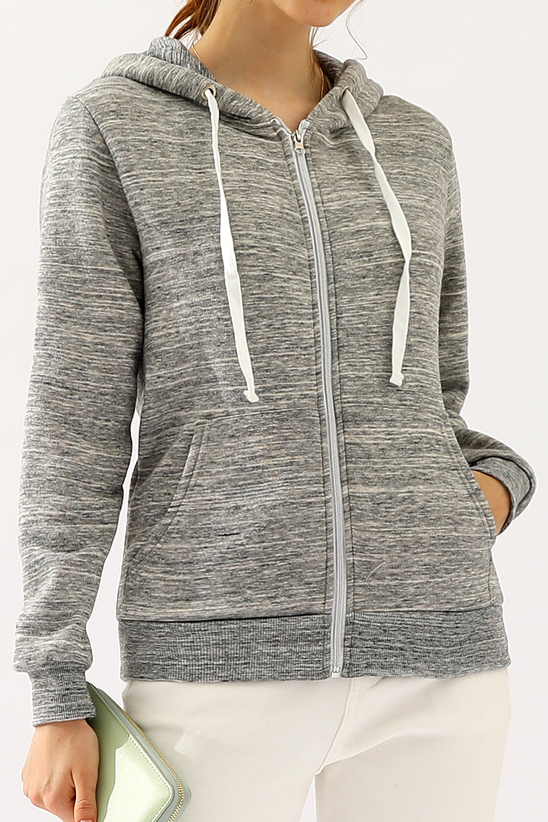 Lightweight Thin Zip-Up Hoodie Jacket for Women with Plus Size