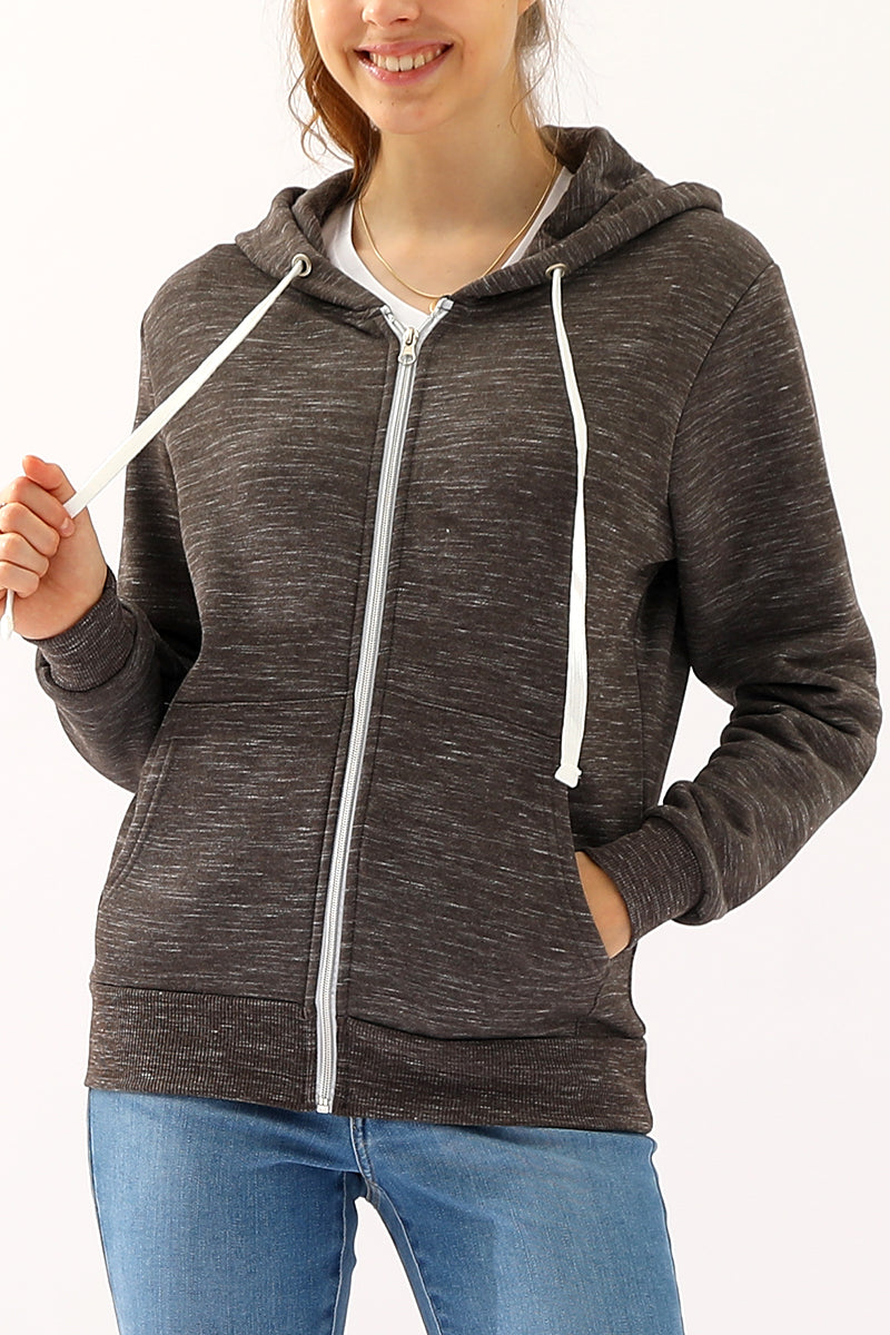 Lightweight Thin Zip-Up Hoodie Jacket for Women with Plus Size