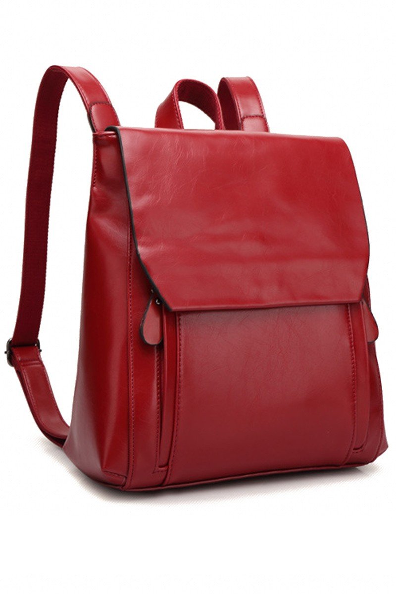 SOLID COLOR TREND FASHION BACKPACK