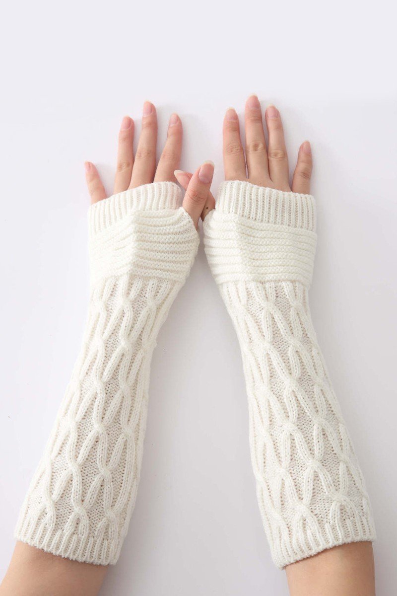 WINTER SOLID KNIT TRENDY HAND WARMERS