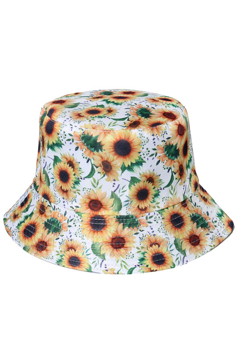 FLORAL PRINTING FASHION FISHERMAN HAT BUCKET HAT