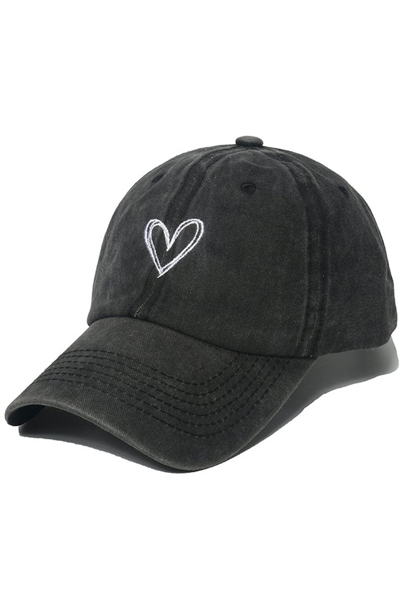 HEART PRINTIND DAILY CASUAL BASEBALL CAP