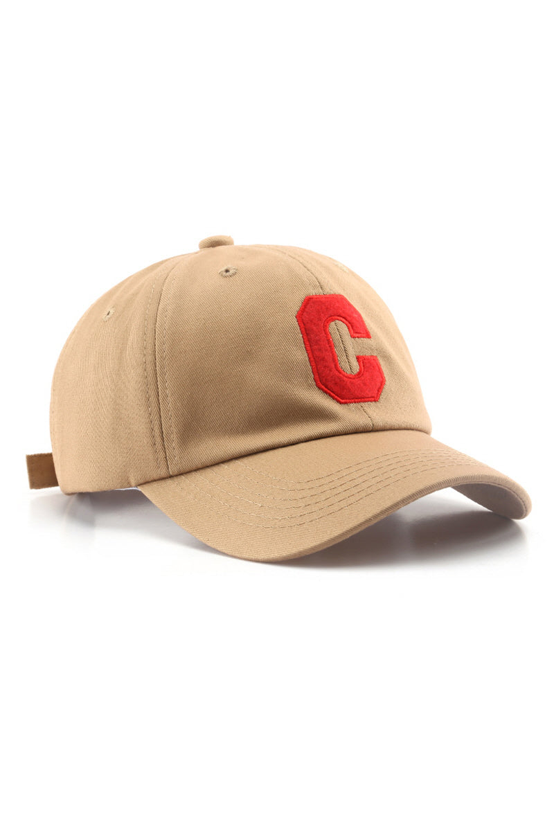 WOMEN RETRO C LETTER CASUAL BASEBALL CAP