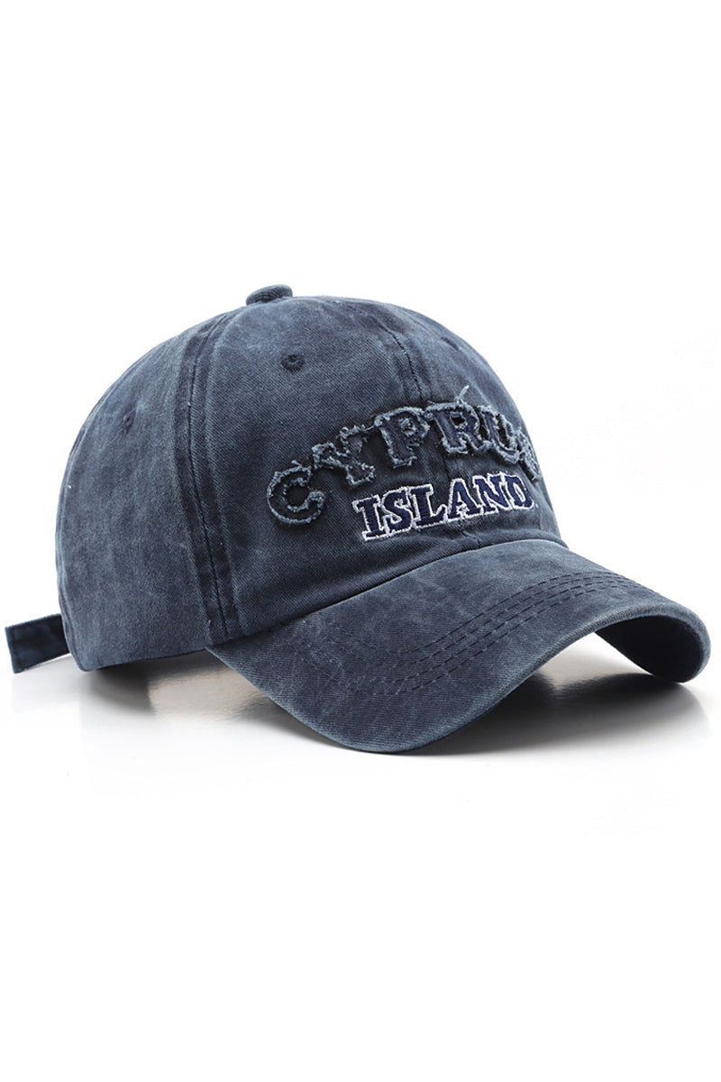 WOMEN LETTER EMBROIDERED CASUAL BASEBALL CAP