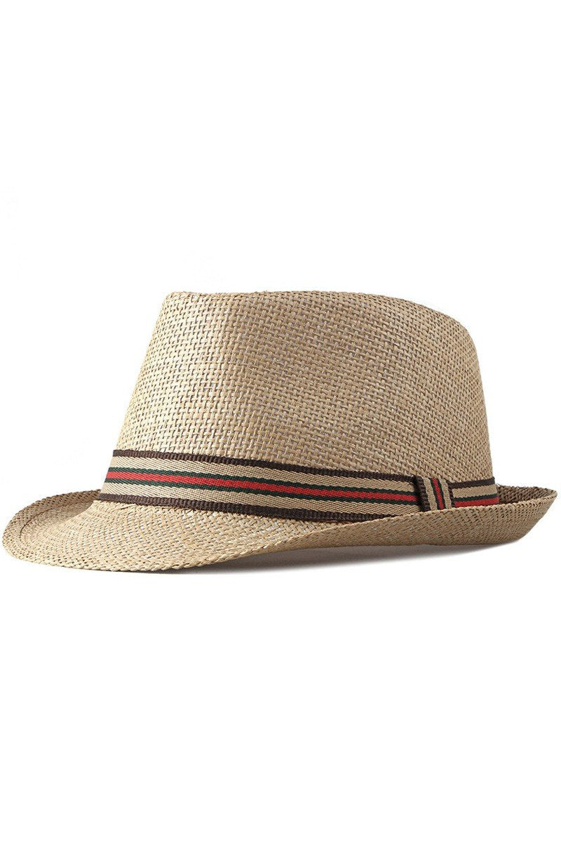 STRAW SUNSHADE BEACH FEDORA