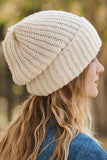 WOMEN WARM WOOL SOLID COLOR KNITTED HAT