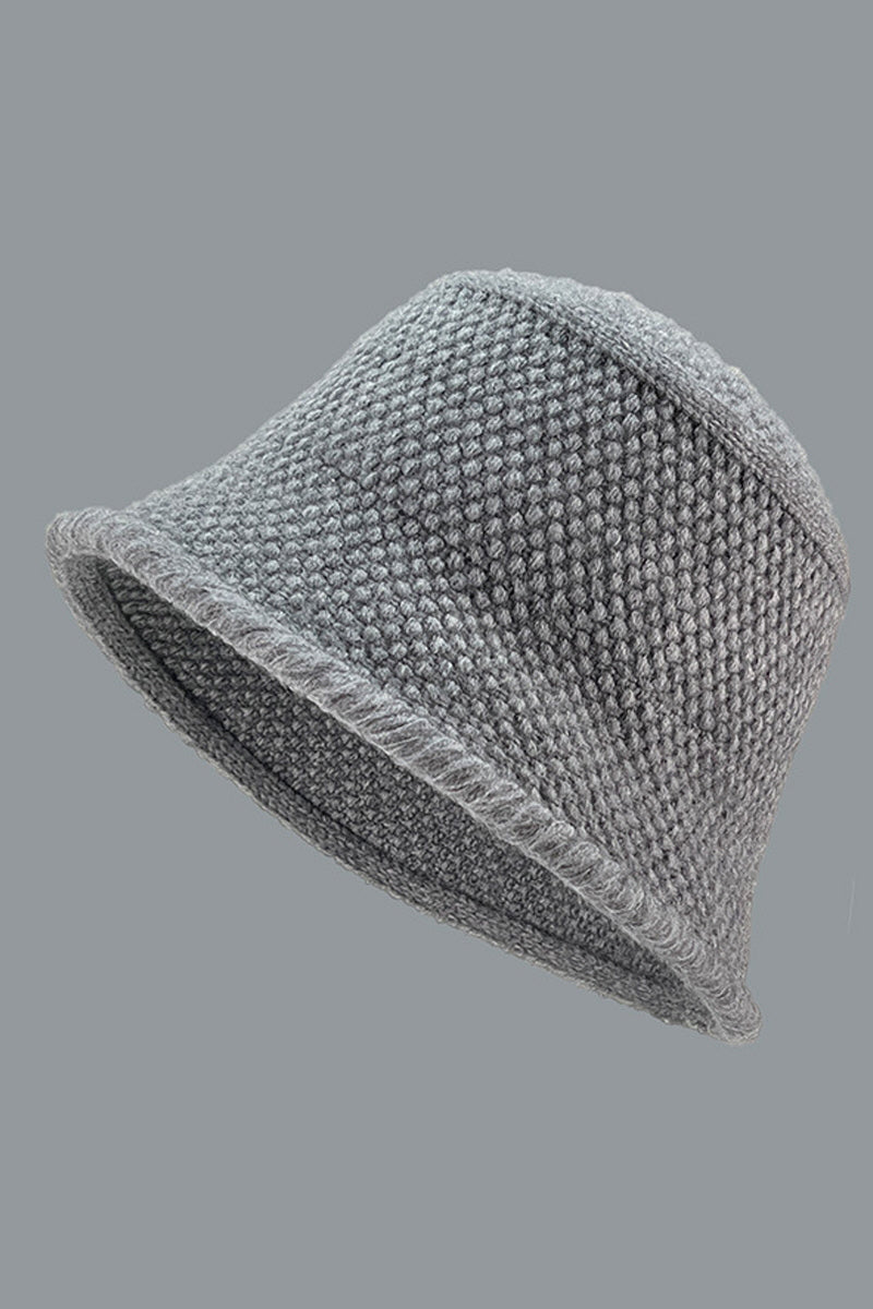 WOMEN AUTUMN AND WINTER FASHION KNITTED BUCKET HAT