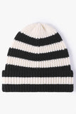 WOMEN STRIPED COLOR MATCHING SOFT HAT KNITTED HAT
