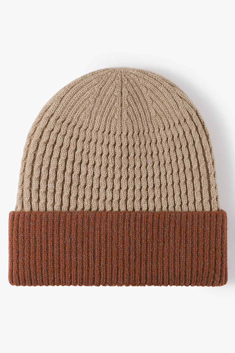 WOMEN WARM JACQUARD KNITTED THREAD CAP