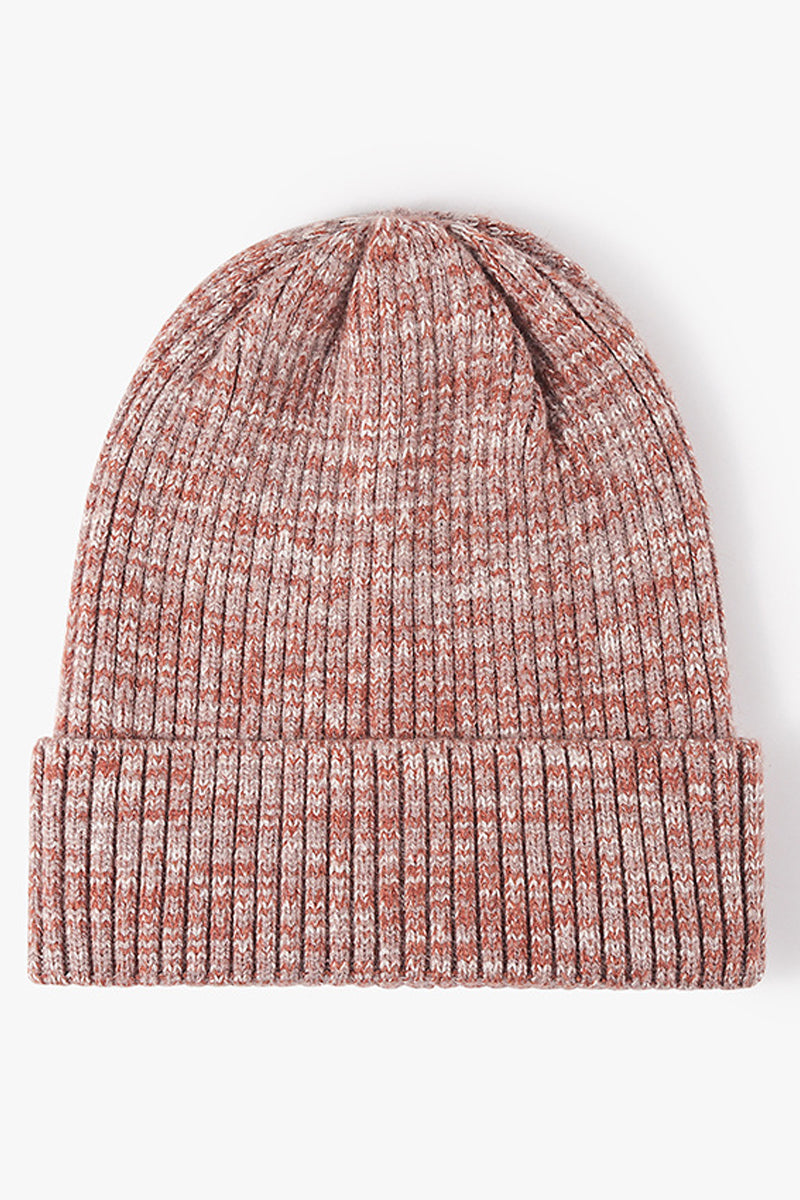 WOMEN SIMPLE THICK JACQUARD KNITTED THREAD CAP