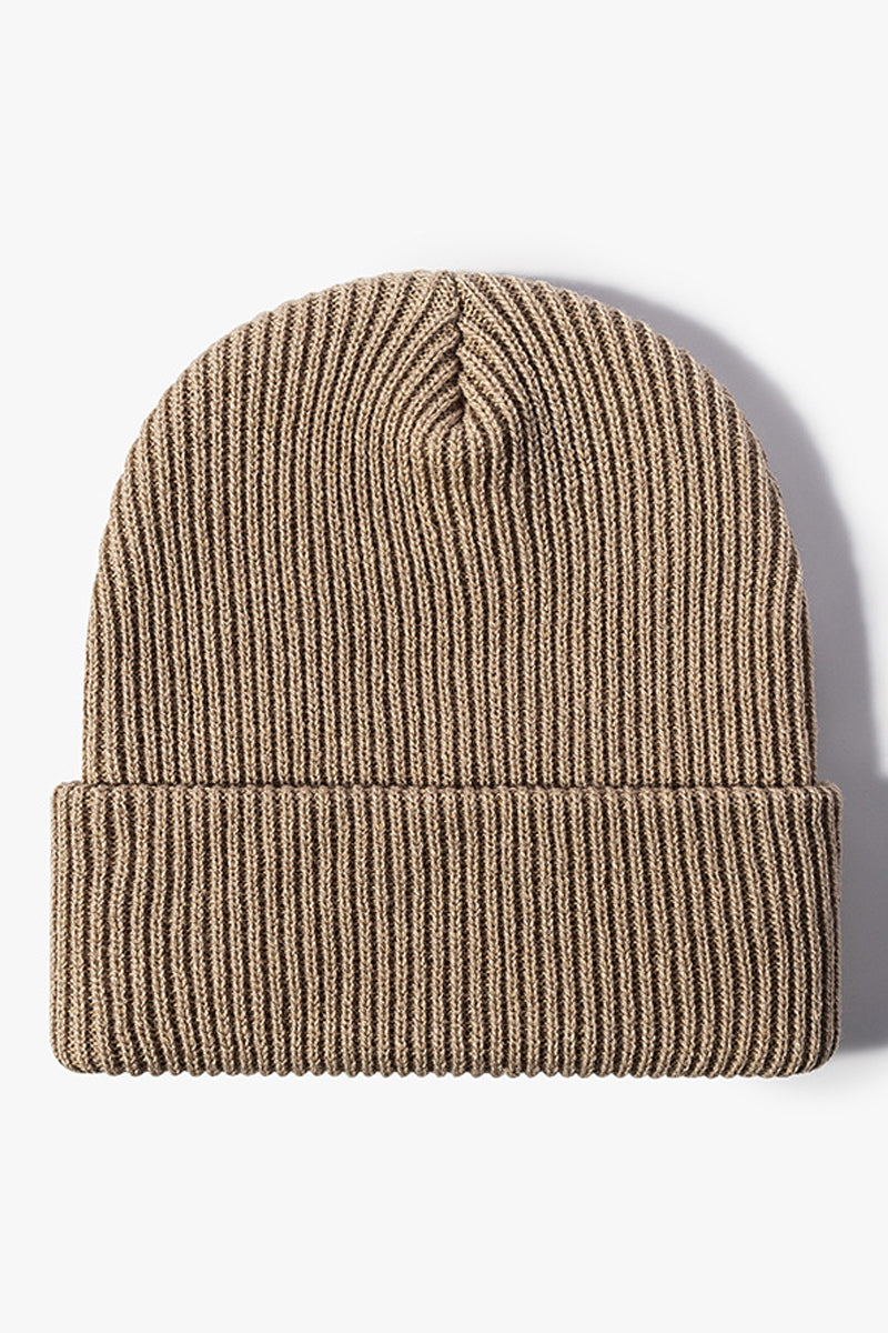 WOMEN WARM AND CASUAL SOLID COLOR KNITTED HAT