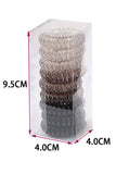 GRADIENT COLORED WIRE RING HAIR BAND SET, 9 PCS PER 1 PACK