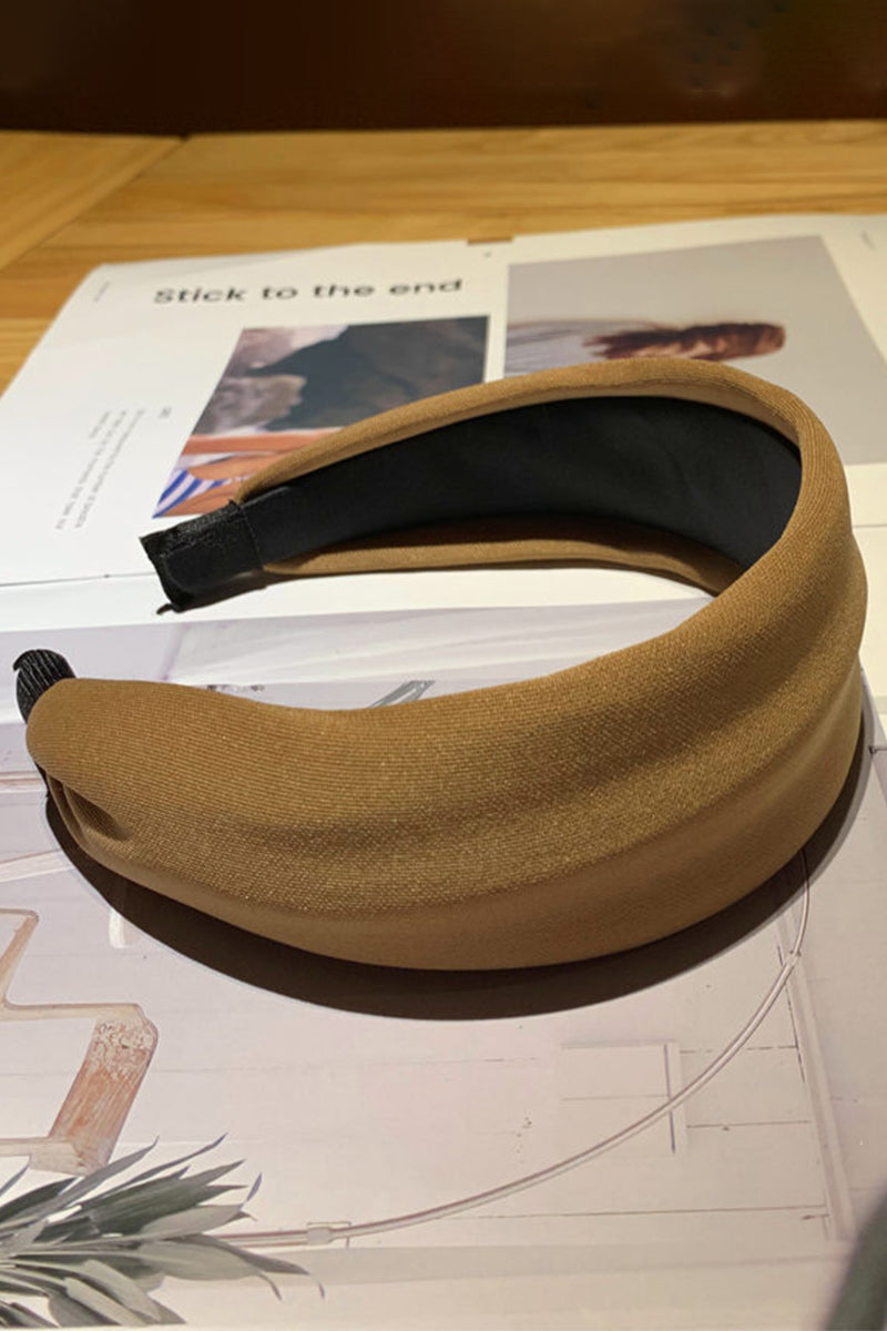 MINIMALIST WIDE BRIM SOLID HEADBAND