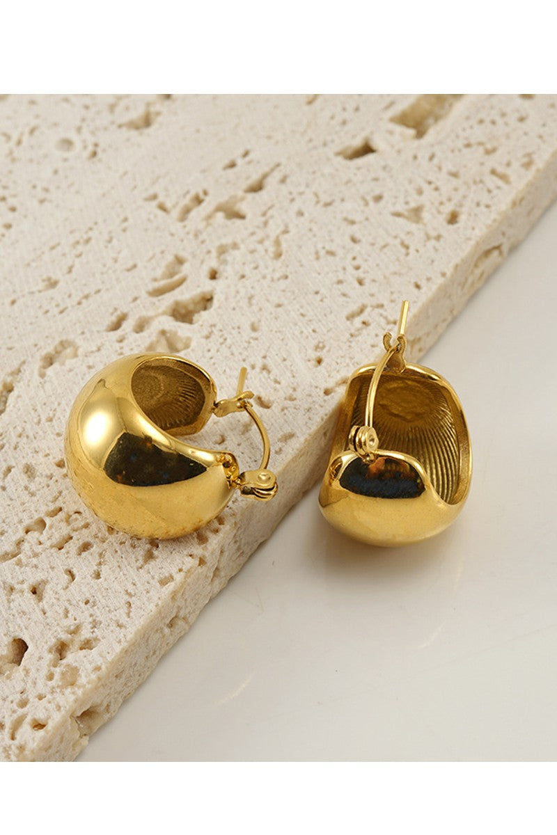 18K GOLD PLATED STAINLESS STEEL EARRINGS