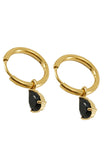 18K GOLD PLATED STAINLESS STEEL EARRINGS, SIZE