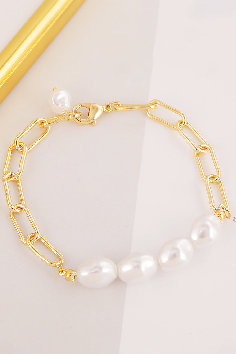 PEARL CHARM BEADED BRACELET