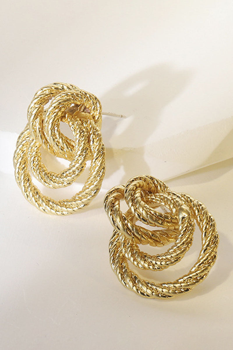 WOMEN RETRO SPIRAL EARRINGS