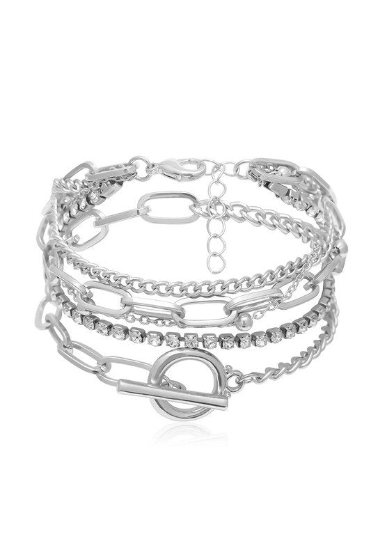 FASHIONABLE THICK CHAIN MULTILAYER BRACELET