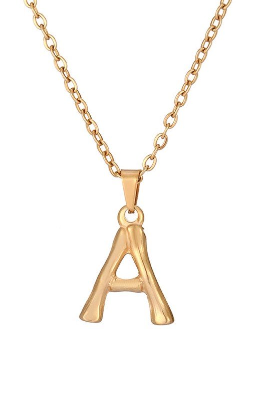 FASHION SIMPLE ALPHABET PENDANT NECKLACE