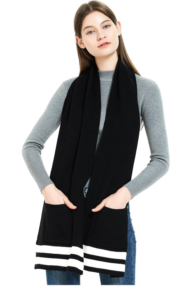 CASUAL COZY SCARF WITH POCKETS