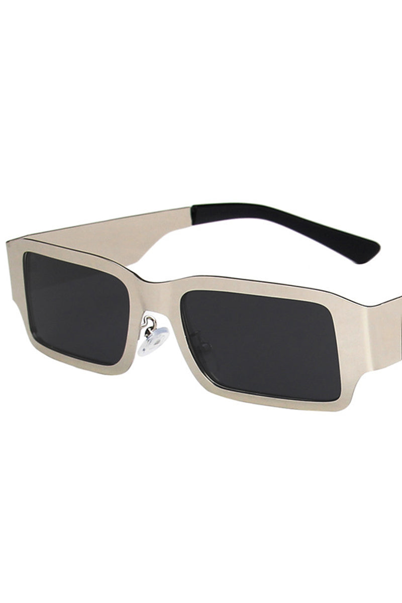 STEEL SKIN METAL SQUARE SUNGLASSES