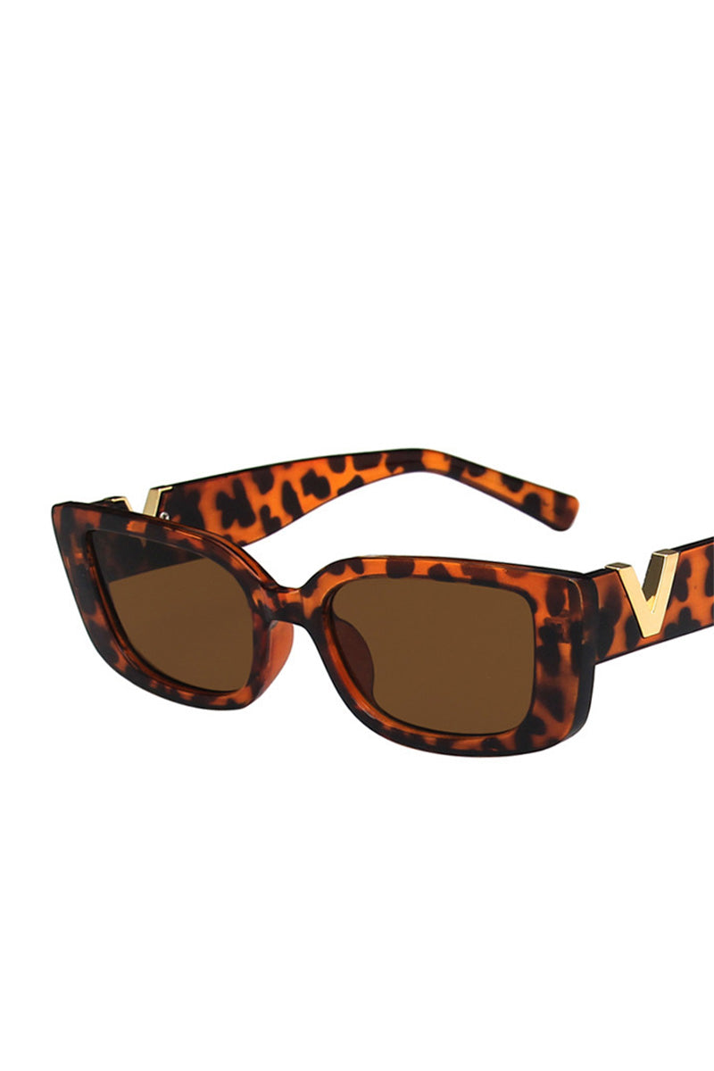 V SMALL BOX SQUARE FASHION SUNGLASSES