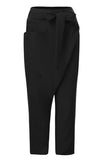 WOMEN'S DRESS PANTS COTTON BLEND MID WAIST STREETWEAR CASUAL LOUNGE WORK DAILY ANKLE-LENGTH COMFORT SOLID COLORED