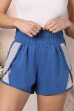 WOMENS HIGH WAISTED RUNNING SHORTS 2-TONE POINT PANTS
