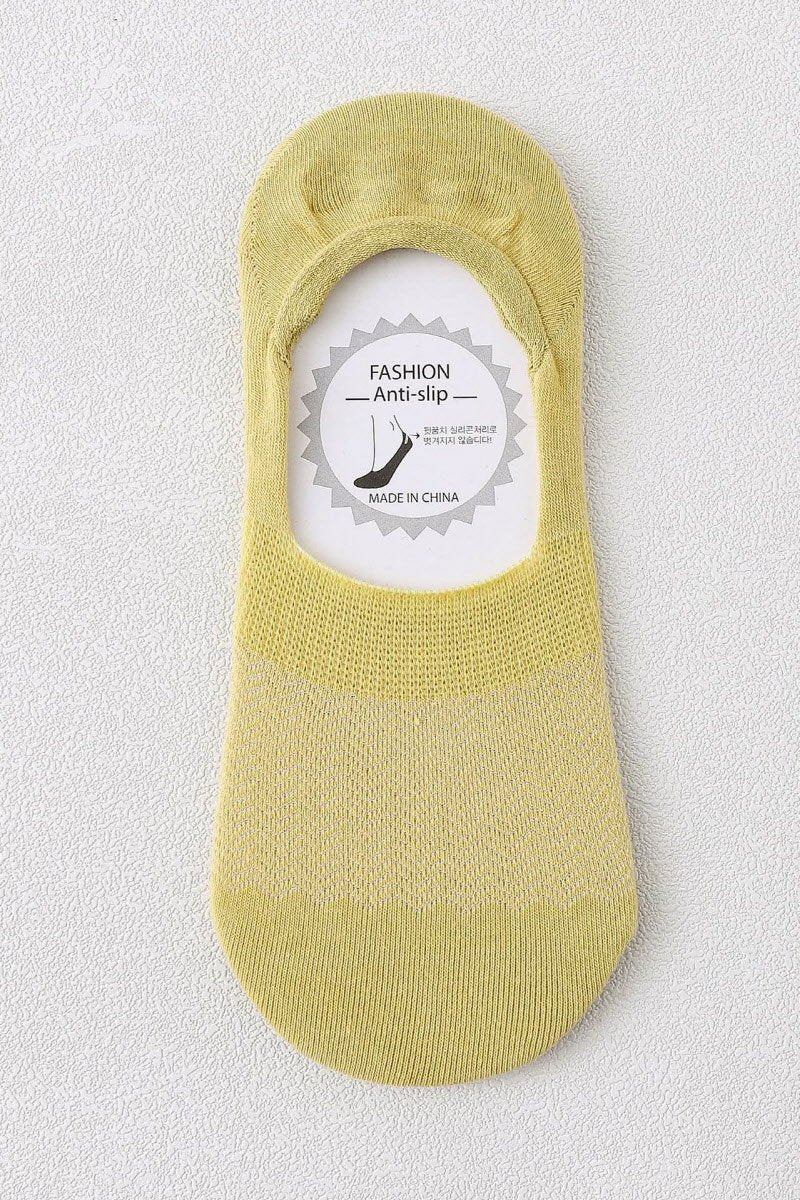 SOLID COLOR BREATHABLE COTTON SHORT SOCKS