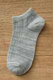 CASUAL SOLID COLOR BOAT SOCKS