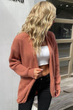 BASIC SOLID OPEN FRONT CARDIGAN WITH POCKETS - Doublju