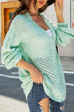 WOMEN FISHERMAN CHUNKY CABLE KNIT LOOSE CARDIGAN