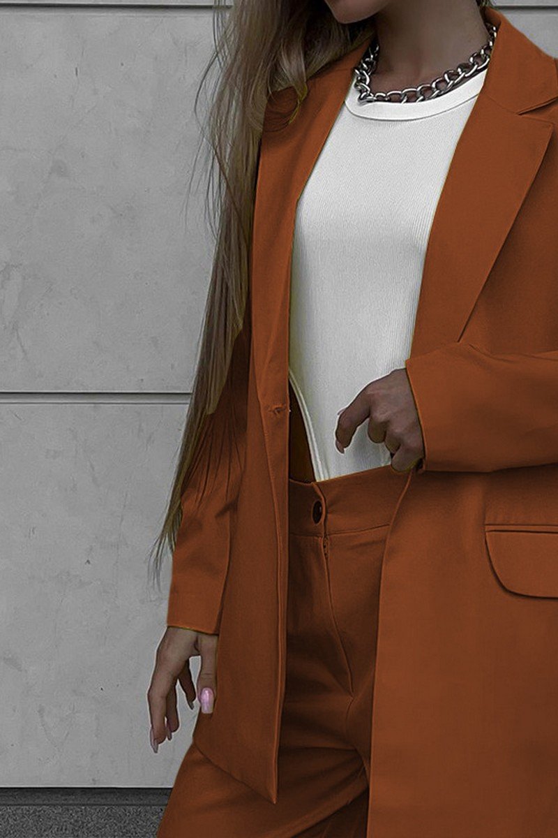 WOMEN OVERSIZED LOOSE FIT BLAZER AND PANTS SET