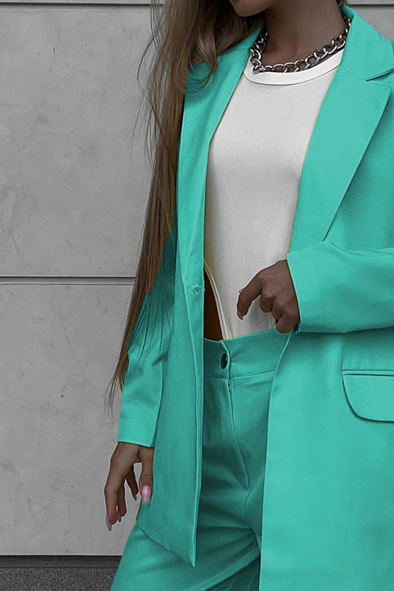 WOMEN OVERSIZED LOOSE FIT BLAZER AND PANTS SET