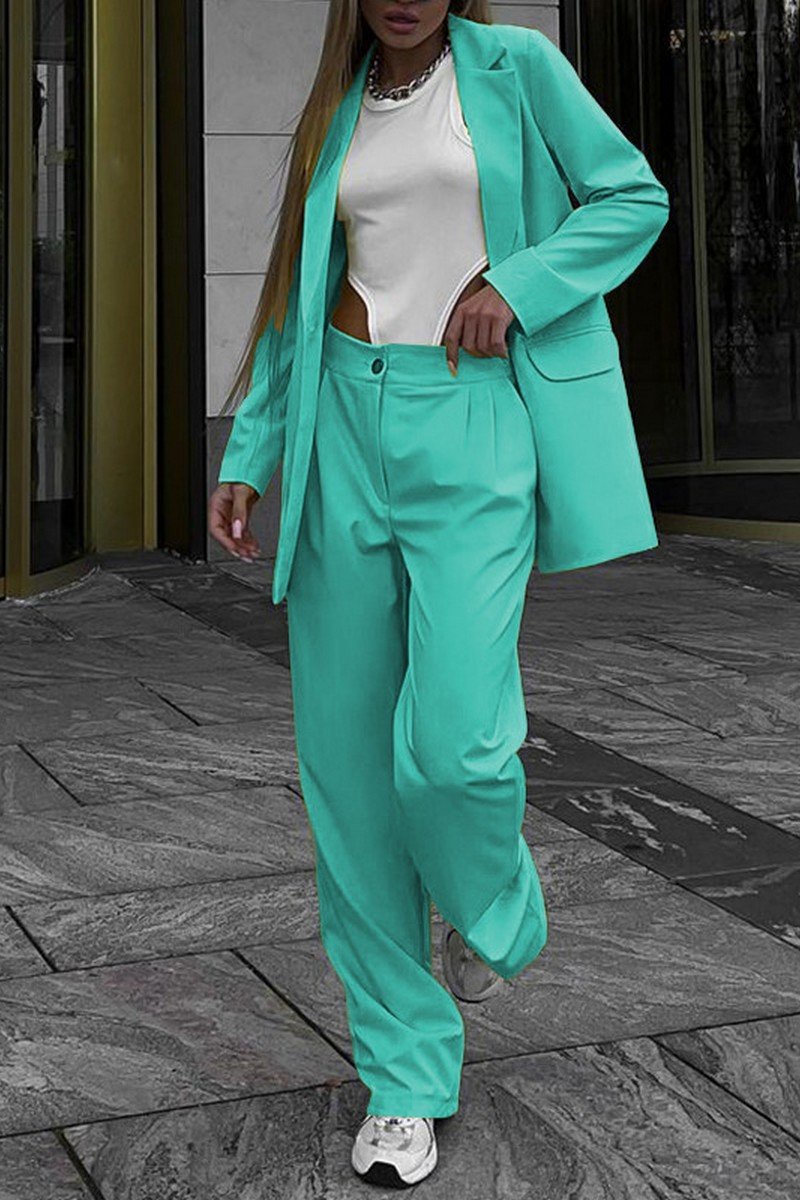 WOMEN OVERSIZED LOOSE FIT BLAZER AND PANTS SET